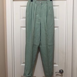 Collection Point of View Lined Linen Pants Size 10